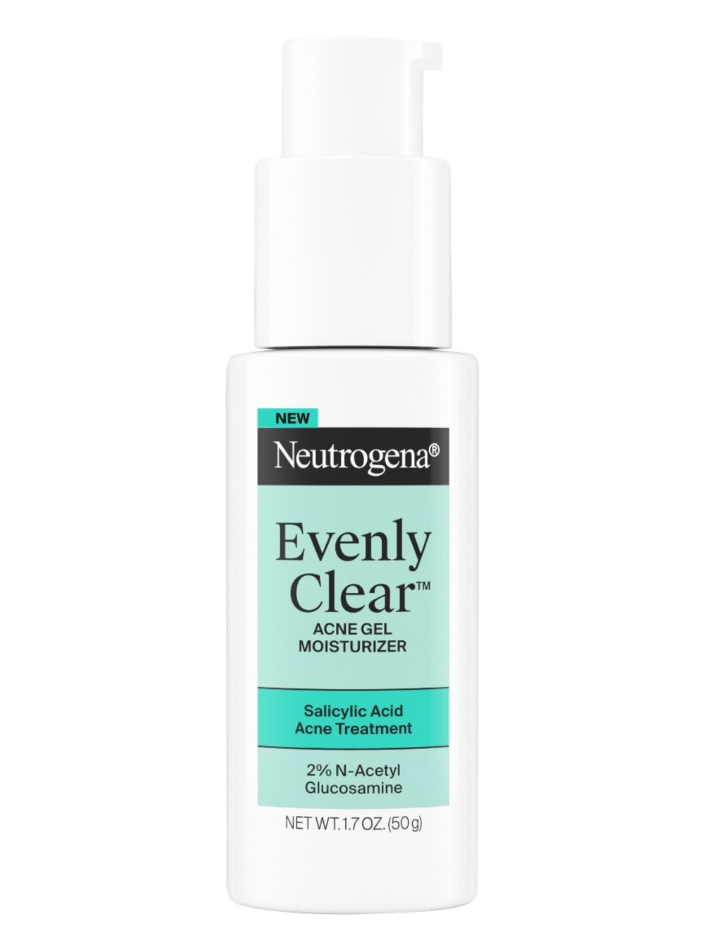 Neutrogena Evenly Clear Acne Gel Moisturizer - Mint Green & White